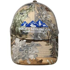 King's Camo Baseball Cap Brown One Size Rocky Mountain Hunting Calls Mesh Hat